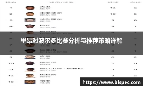 里昂对波尔多比赛分析与推荐策略详解